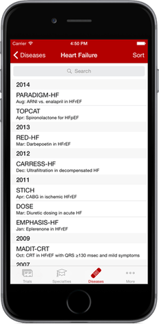 Screenshot of HF trials
