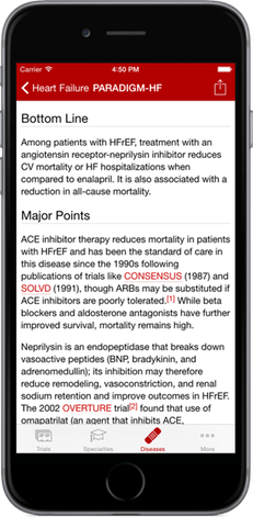 Screenshot of PARADIGM-HF trial